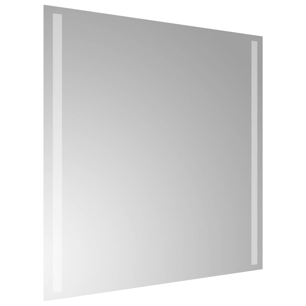 vidaXL Lustro łazienkowe z LED, 60x60 cm