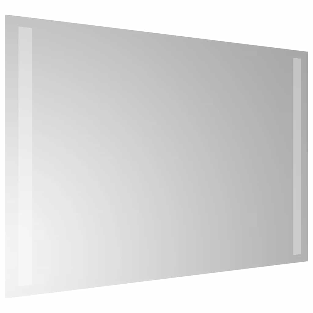 vidaXL Lustro łazienkowe z LED, 60x40 cm