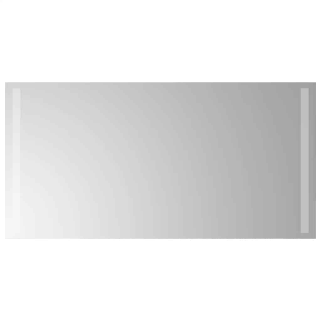 vidaXL Lustro łazienkowe z LED, 80x40 cm
