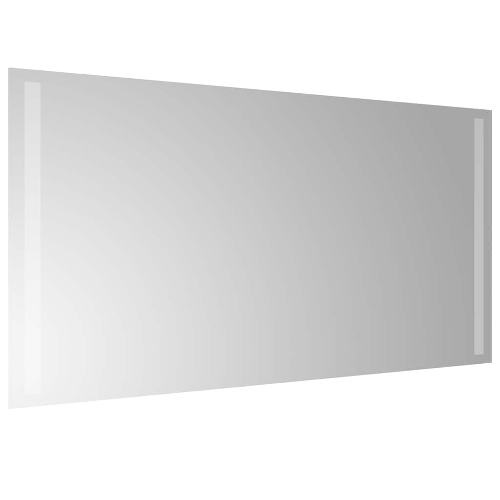 vidaXL Lustro łazienkowe z LED, 80x40 cm