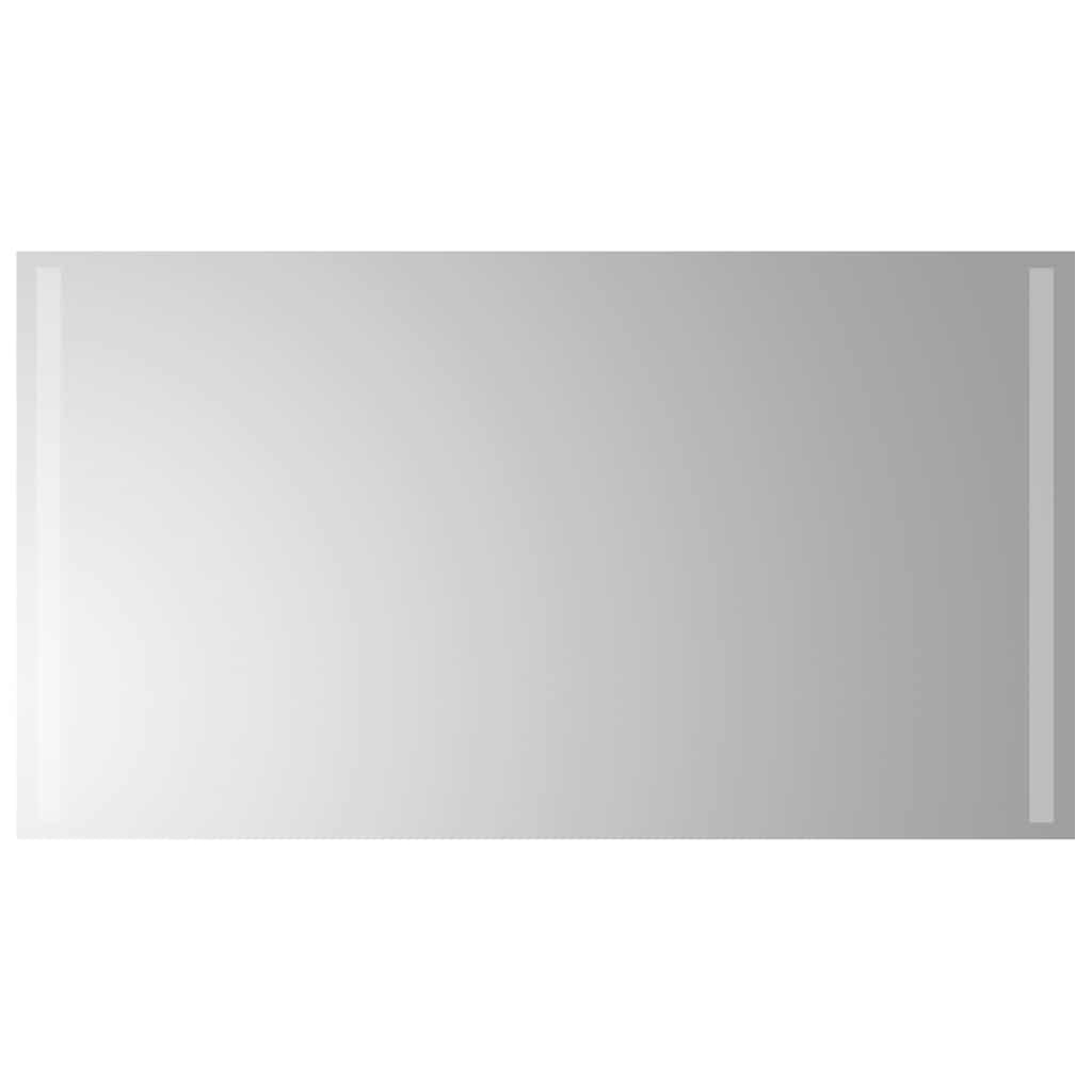 vidaXL Lustro łazienkowe z LED, 90x50 cm