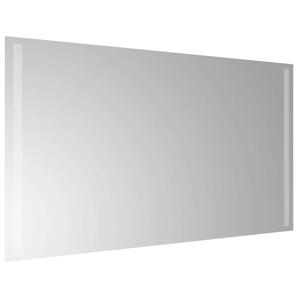 vidaXL Lustro łazienkowe z LED, 90x50 cm