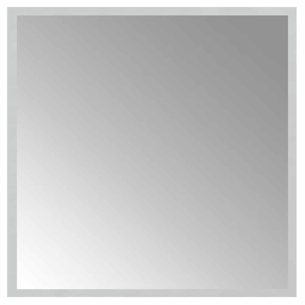 vidaXL Lustro łazienkowe z LED, 50x50 cm