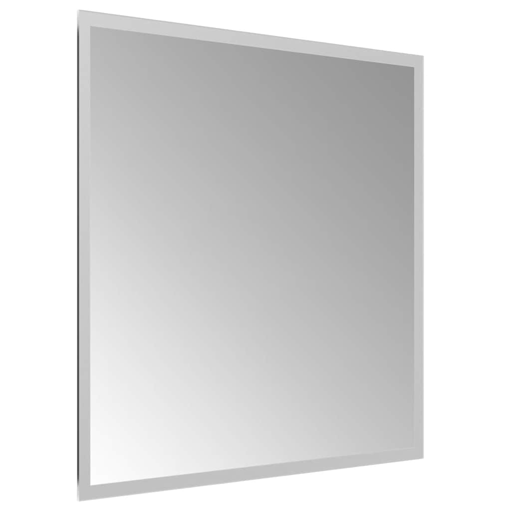 vidaXL Lustro łazienkowe z LED, 50x50 cm