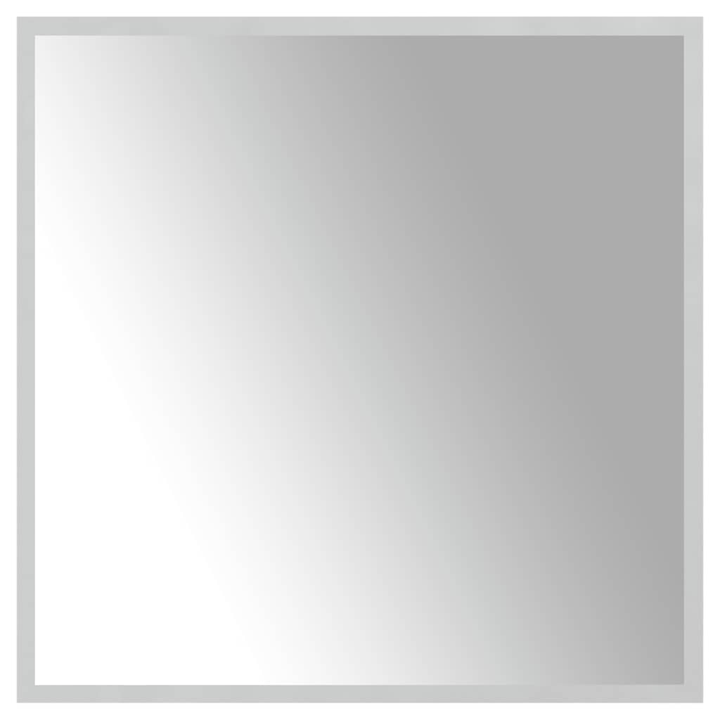 vidaXL Lustro łazienkowe z LED, 60x60 cm