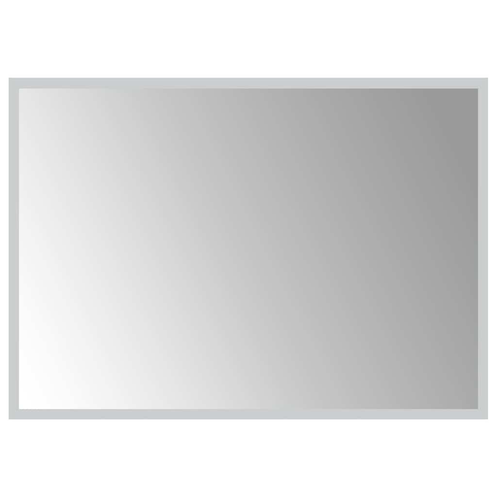 vidaXL Lustro łazienkowe z LED, 70x50 cm