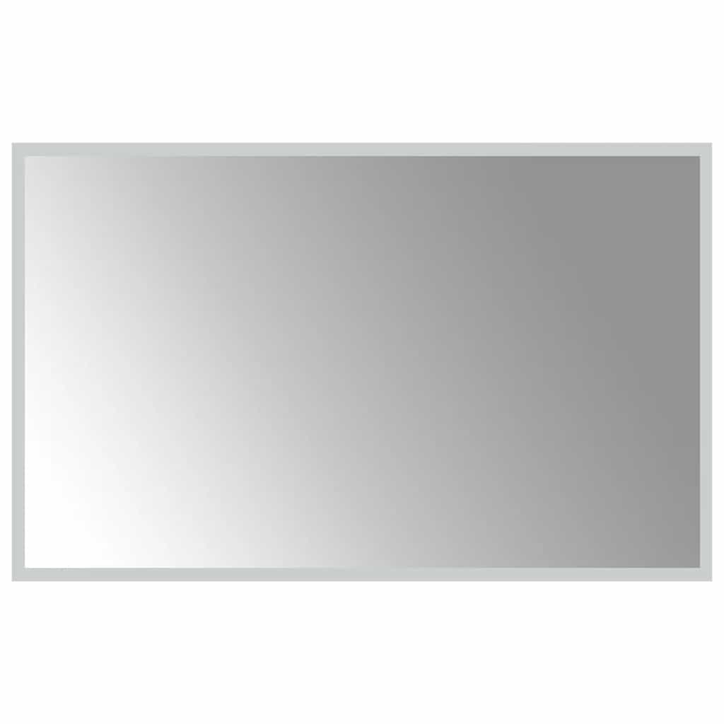 vidaXL Lustro łazienkowe z LED, 80x50 cm
