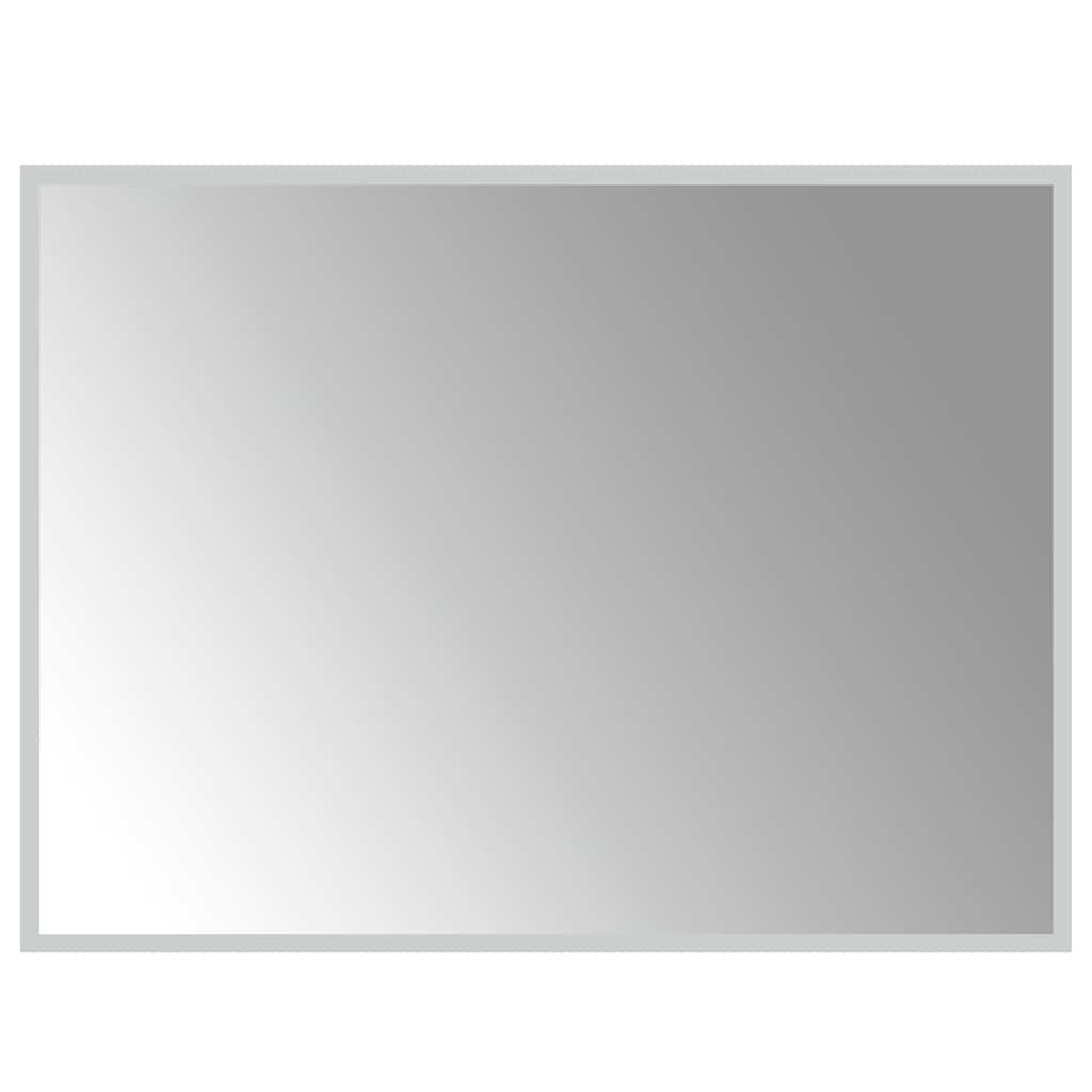 vidaXL Lustro łazienkowe z LED, 80x60 cm