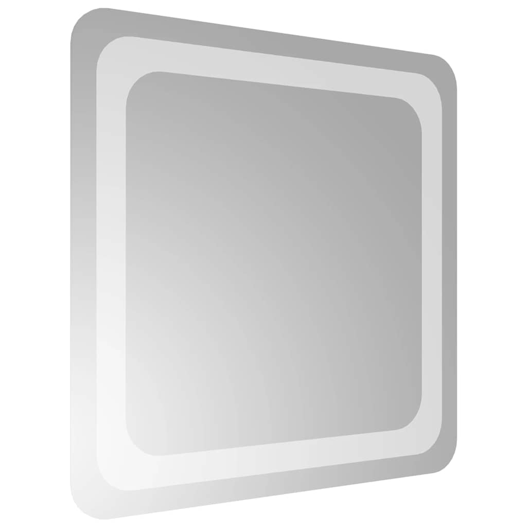 vidaXL Lustro łazienkowe z LED, 40x40 cm