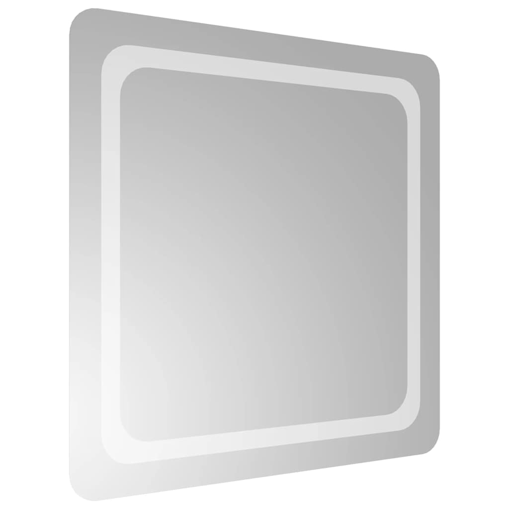vidaXL Lustro łazienkowe z LED, 60x60 cm