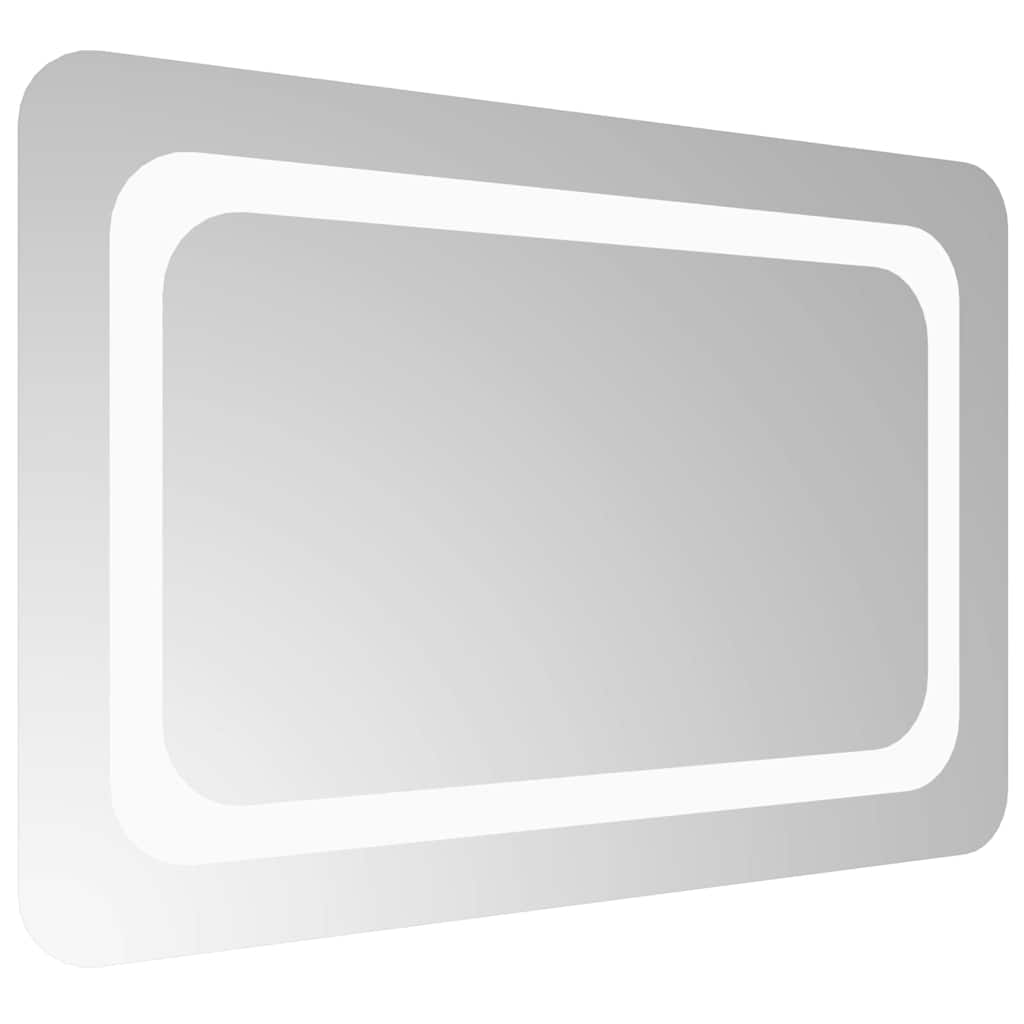 vidaXL Lustro łazienkowe z LED, 60x40 cm