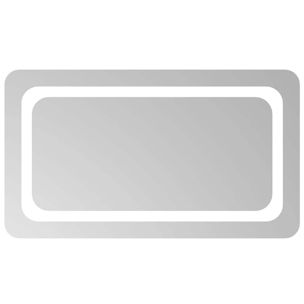 vidaXL Lustro łazienkowe z LED, 70x40 cm
