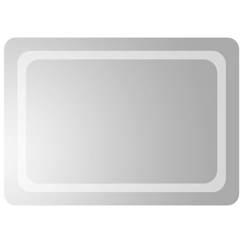 vidaXL Lustro łazienkowe z LED, 70x50 cm