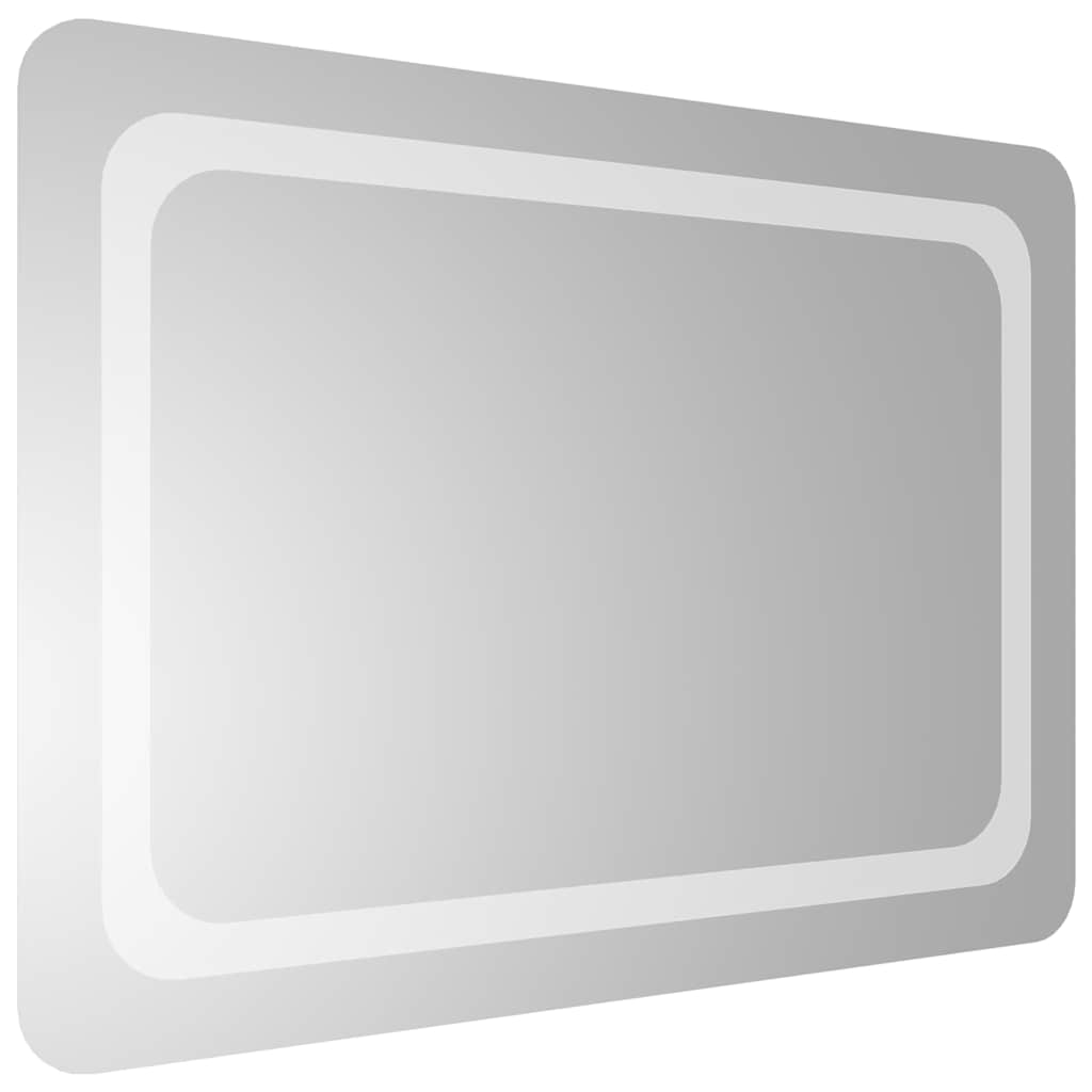 vidaXL Lustro łazienkowe z LED, 70x50 cm