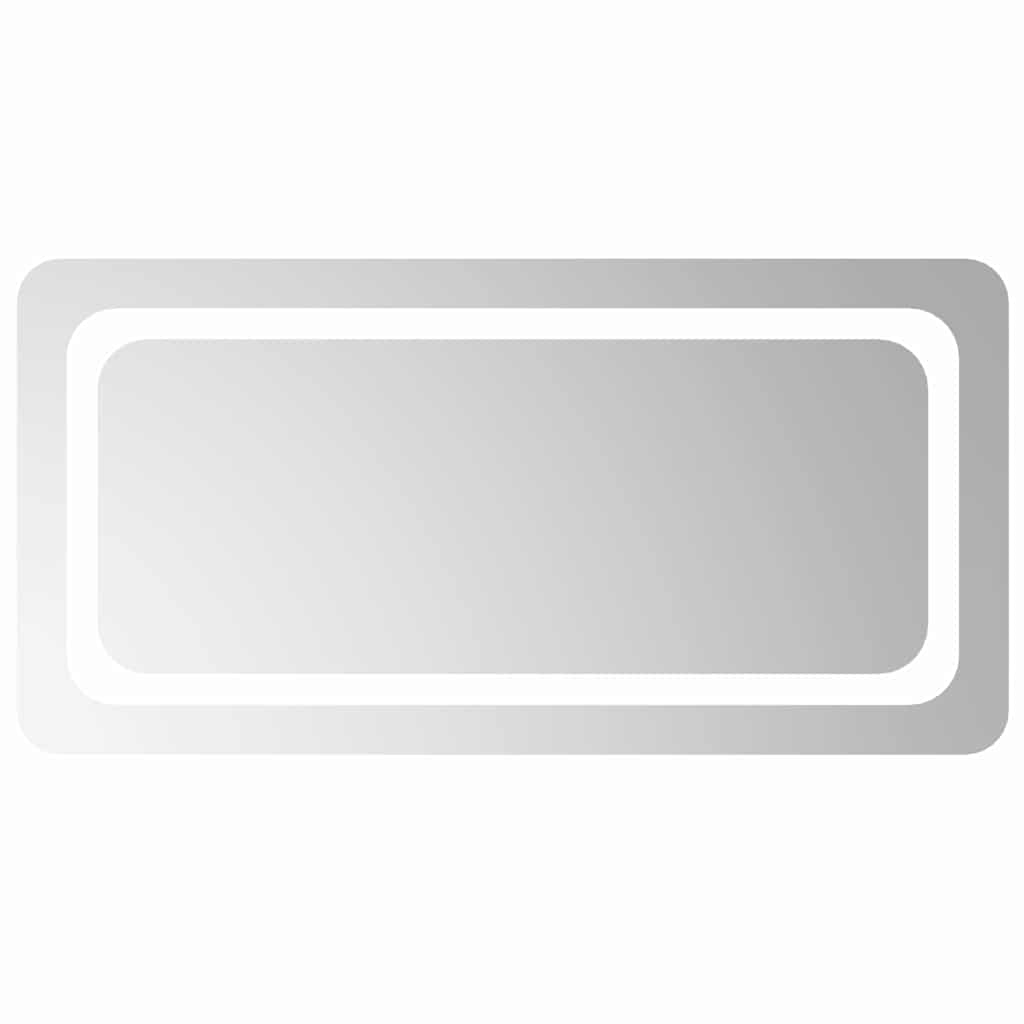 vidaXL Lustro łazienkowe z LED, 80x40 cm
