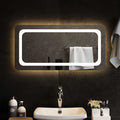 vidaXL Lustro łazienkowe z LED, 80x40 cm
