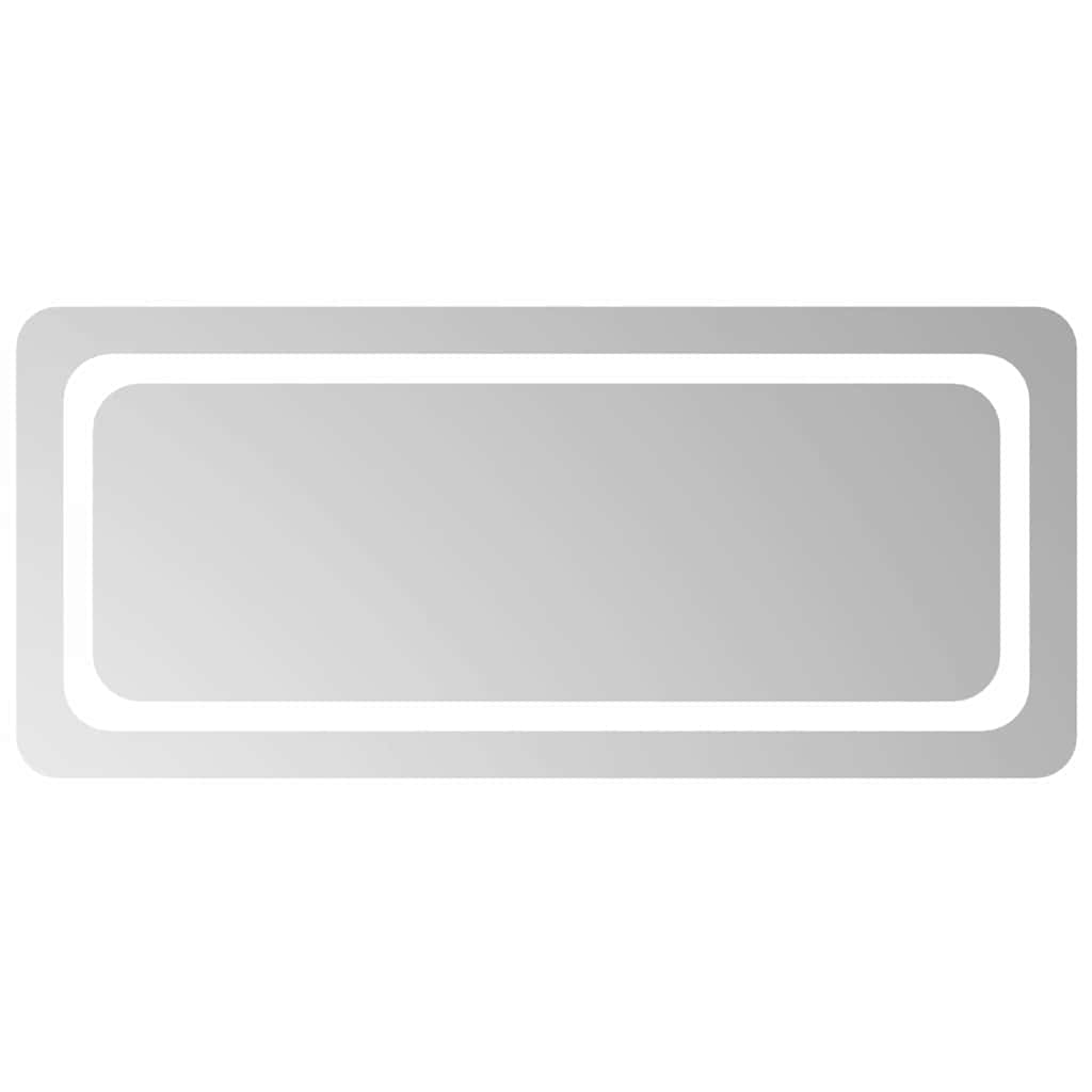 vidaXL Lustro łazienkowe z LED, 90x40 cm