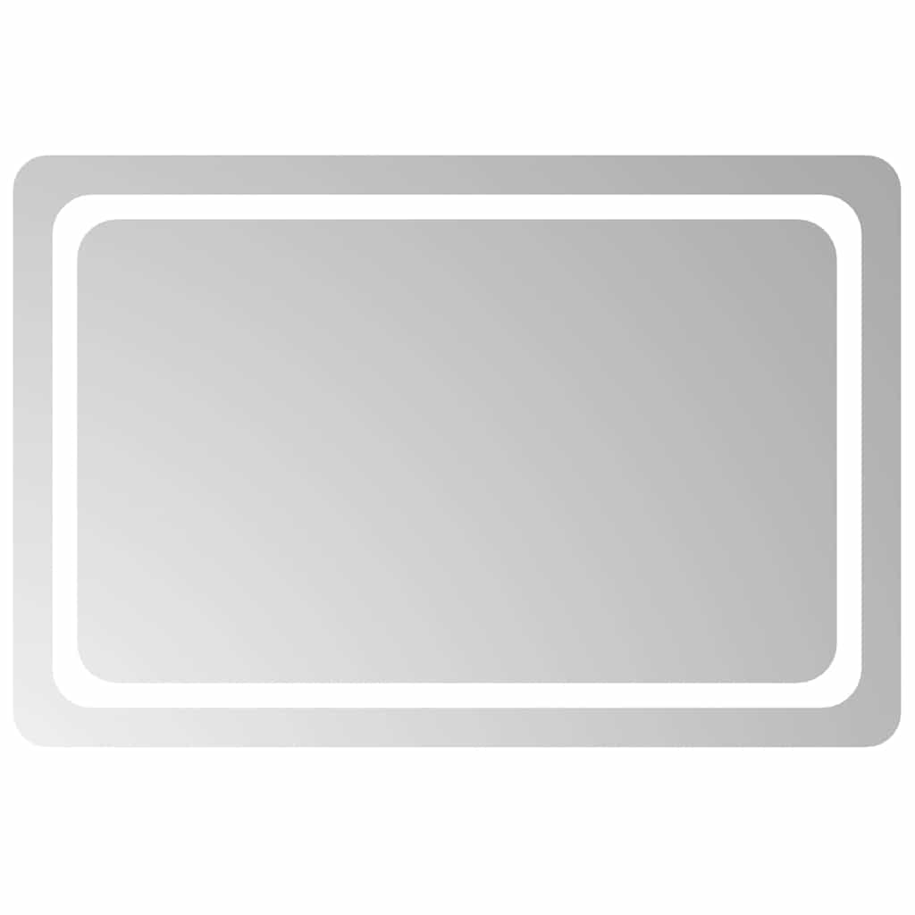vidaXL Lustro łazienkowe z LED, 90x60 cm