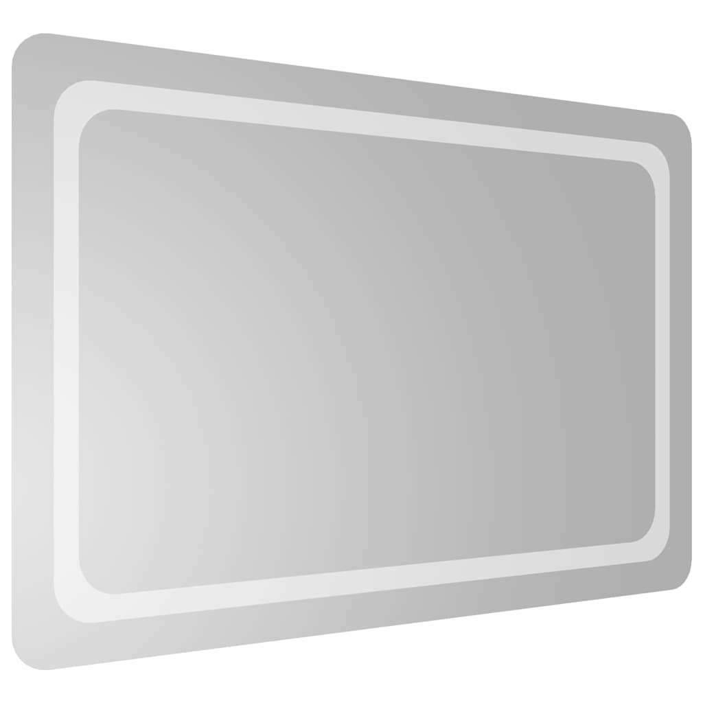 vidaXL Lustro łazienkowe z LED, 90x60 cm