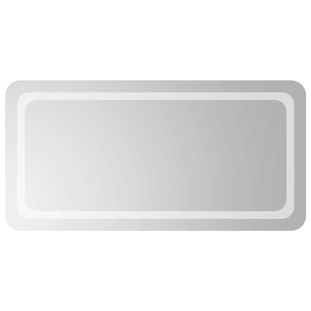 vidaXL Lustro łazienkowe z LED, 100x50cm