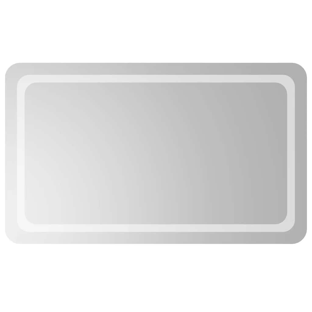 vidaXL Lustro łazienkowe z LED, 100x60 cm