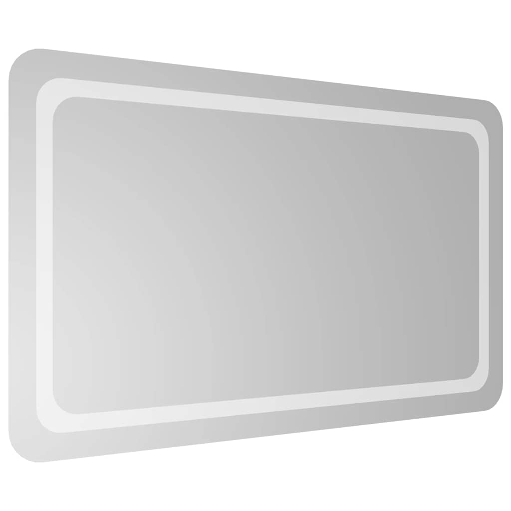 vidaXL Lustro łazienkowe z LED, 100x60 cm
