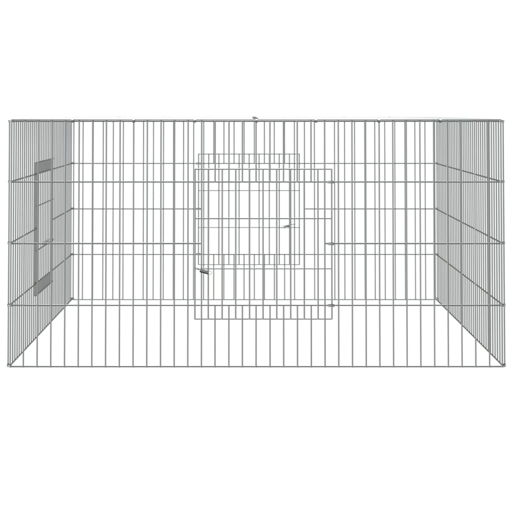vidaXL Klatka dla królika, 110x110x55 cm, galwanizowane żelazo
