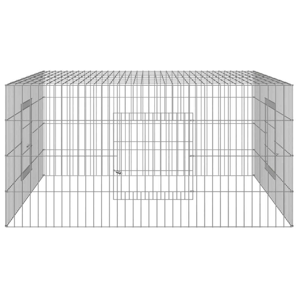 vidaXL Klatka dla królika, 110x110x55 cm, galwanizowane żelazo