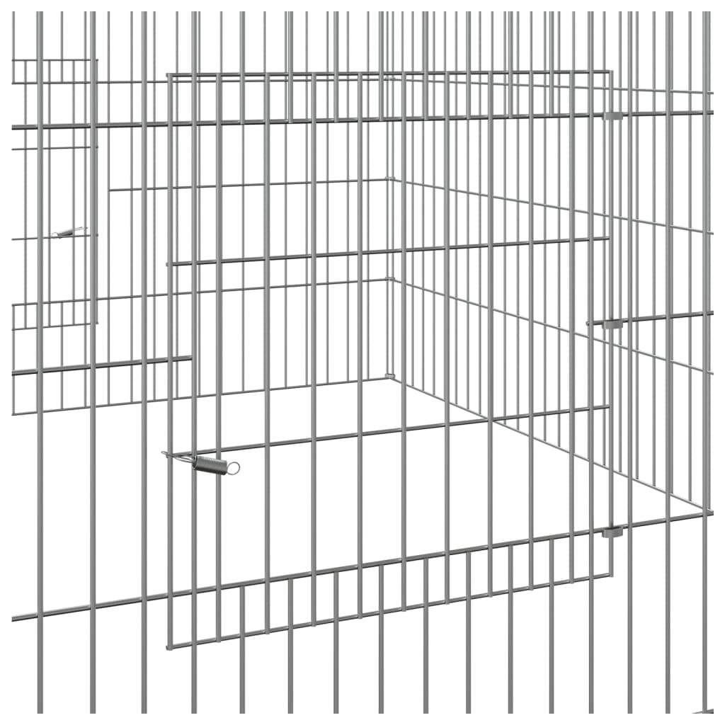vidaXL Klatka dla królika, 110x110x55 cm, galwanizowane żelazo