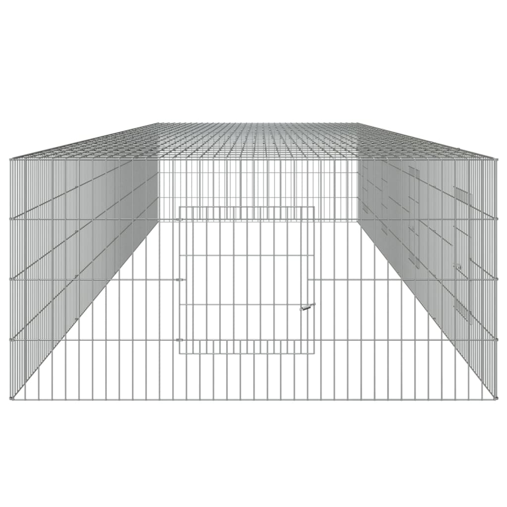 vidaXL Klatka dla królika, 4 panele, 433x109x54 cm, żelazo