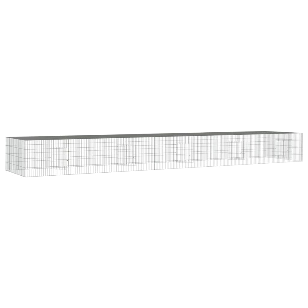 vidaXL Klatka dla królika, 5 paneli, 541x109x54 cm, żelazo