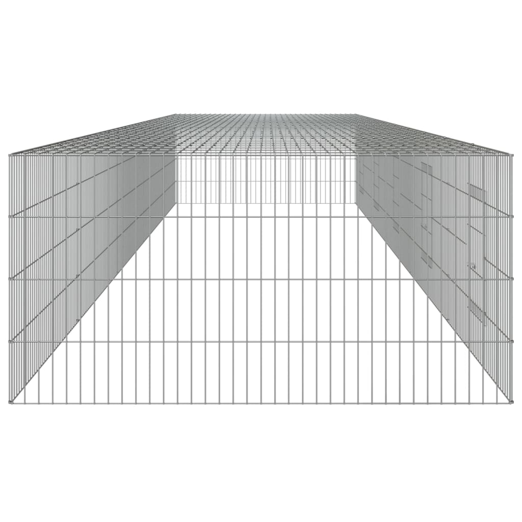 vidaXL Klatka dla królika, 5 paneli, 541x109x54 cm, żelazo