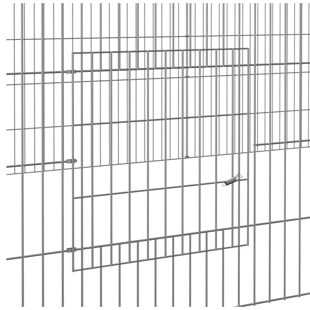 vidaXL Klatka dla królika, 5 paneli, 541x109x54 cm, żelazo