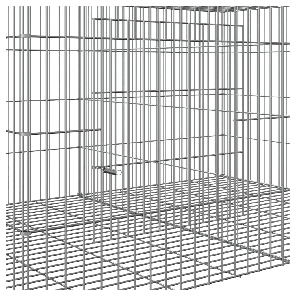 vidaXL Klatka dla królika, 2 panele, 110x79x54cm, galwanizowane żelazo