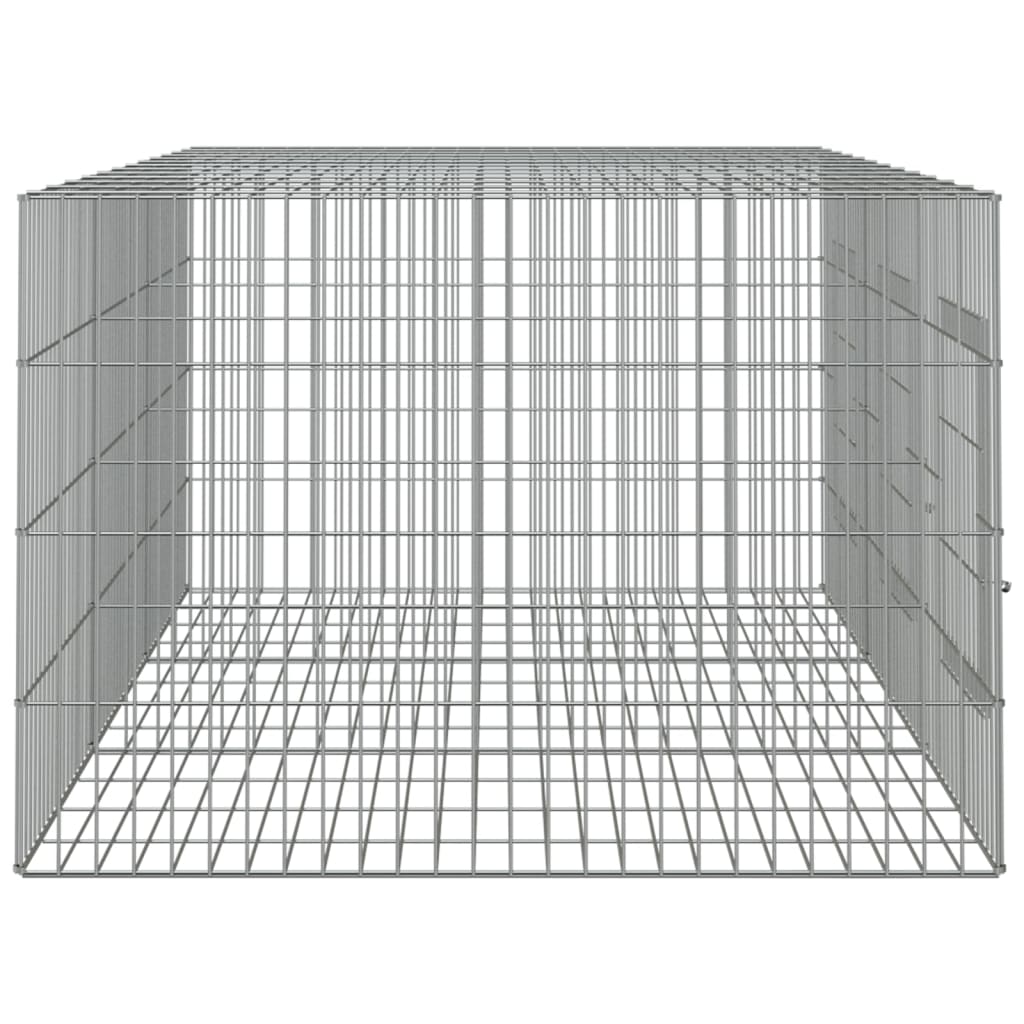 vidaXL Klatka dla królika, 3 panele, 163x79x54cm, galwanizowane żelazo