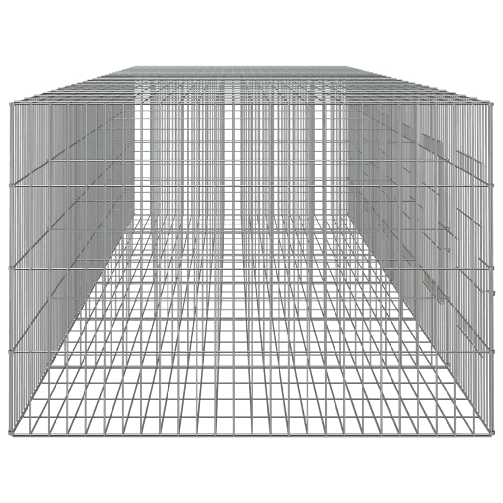 vidaXL Klatka dla królika, 6 paneli, 327x79x54cm, galwanizowane żelazo