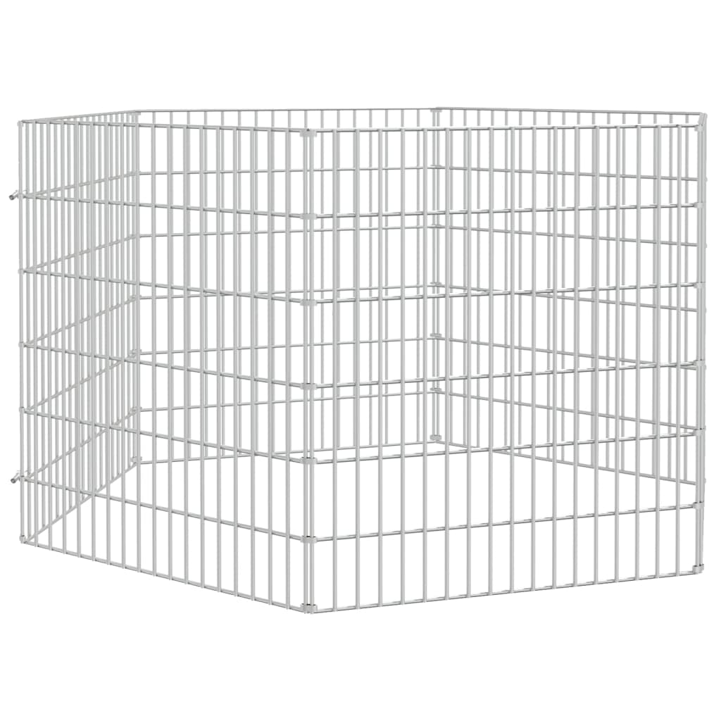 vidaXL Kojec dla zwierząt, 6 paneli, 54x60 cm, galwanizowane żelazo