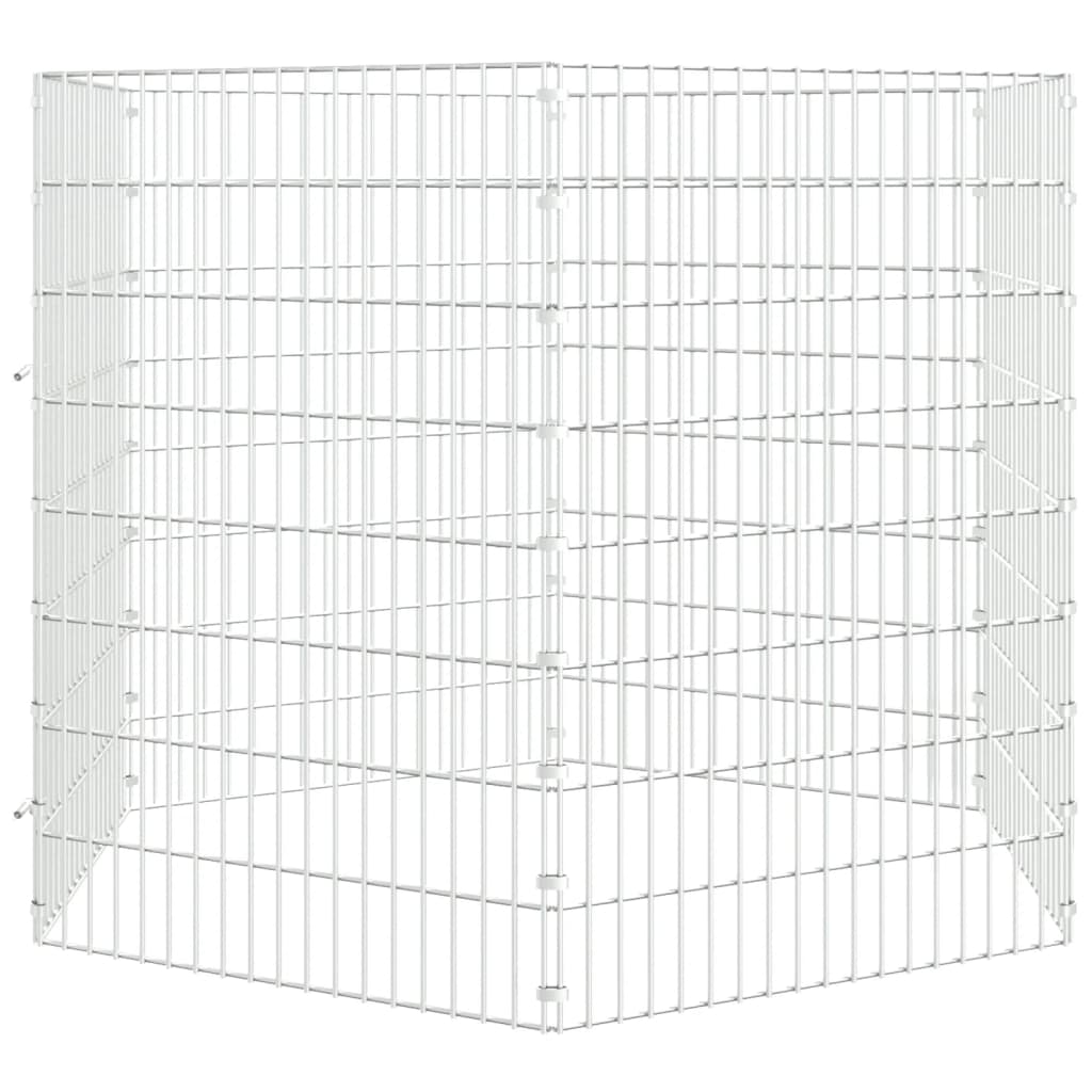 vidaXL Kojec dla zwierząt, 6 paneli, 54x80 cm, galwanizowane żelazo