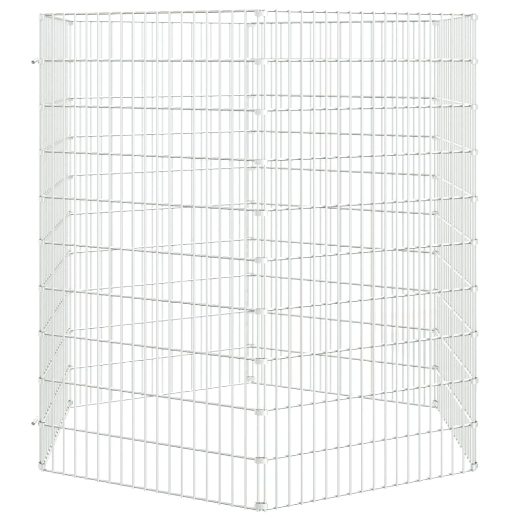vidaXL Kojec dla zwierząt, 6 paneli, 54x100 cm, galwanizowane żelazo