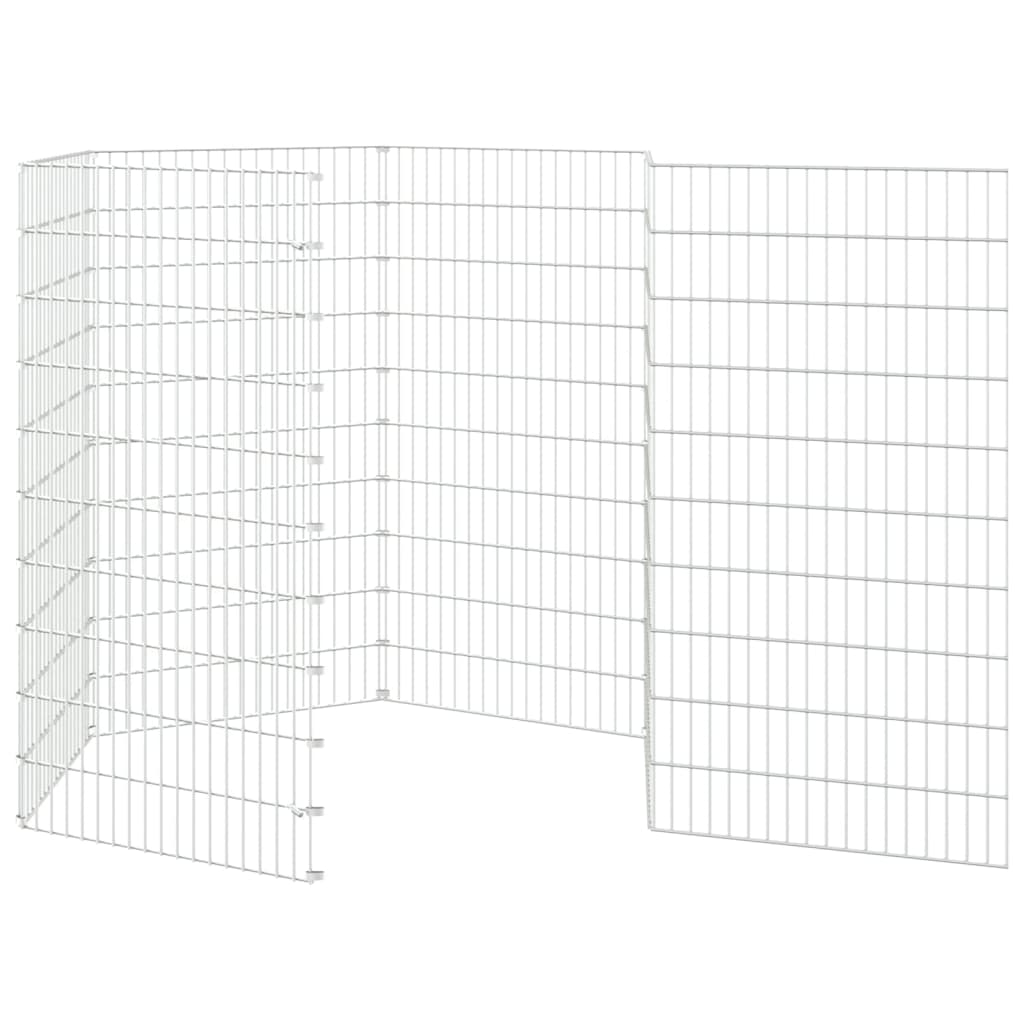 vidaXL Kojec dla zwierząt, 6 paneli, 54x100 cm, galwanizowane żelazo