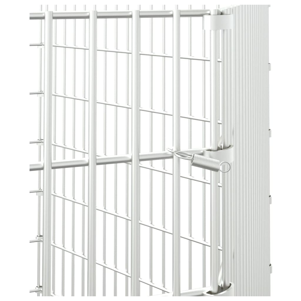 vidaXL Kojec dla zwierząt, 6 paneli, 54x100 cm, galwanizowane żelazo