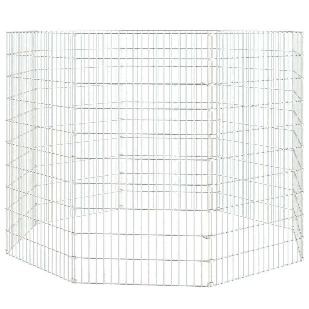 vidaXL Wybieg dla zwierząt wolnowybiegowych 8-panelowy 54x100 cm ocynkowany żelazo