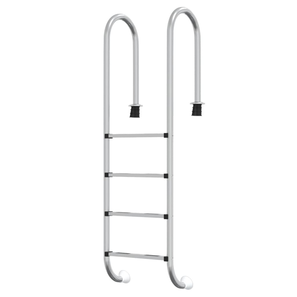 vidaXL Drabinka do basenu, 54x38x184,5 cm, stal nierdzewna 304