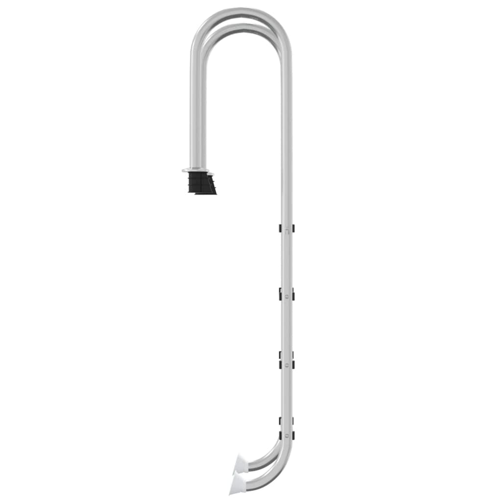 vidaXL Drabinka do basenu, 54x38x184,5 cm, stal nierdzewna 304