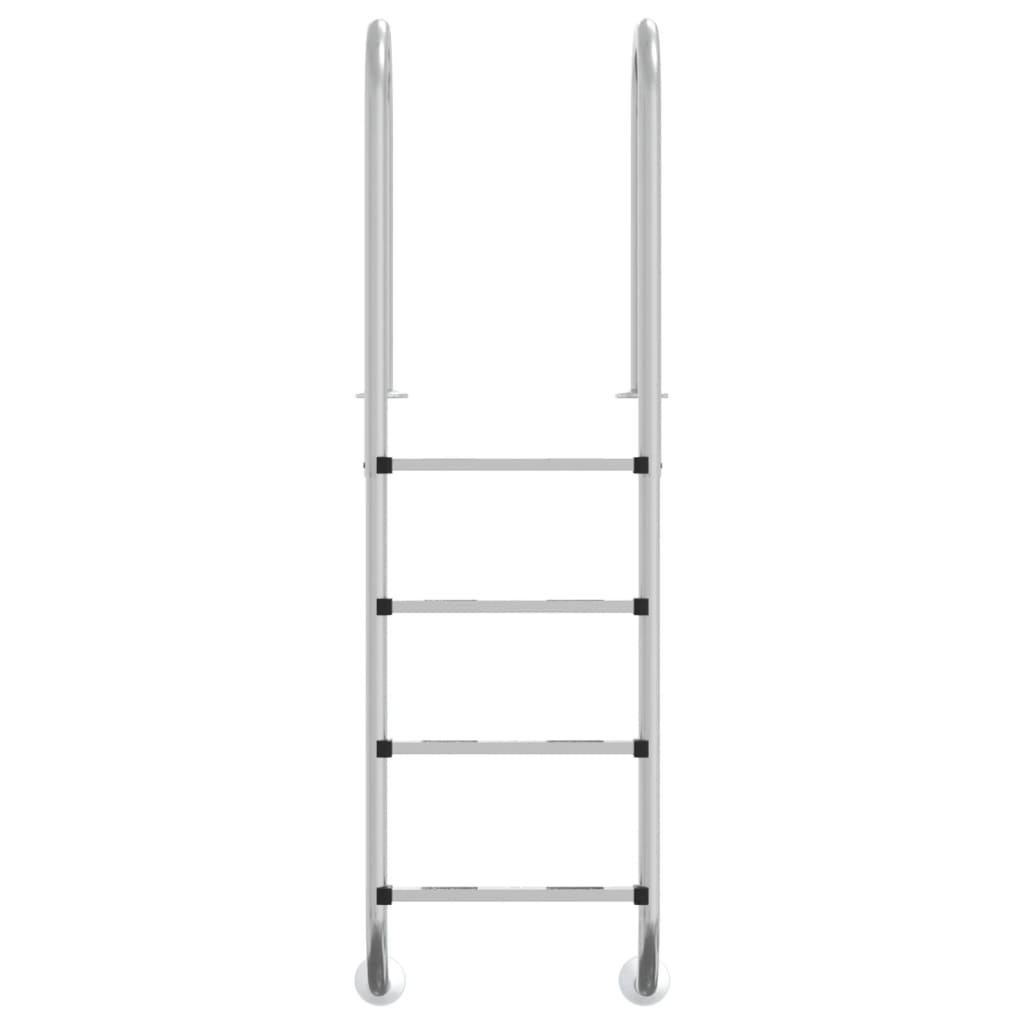 vidaXL Drabinka do basenu, 54x38x184,5 cm, stal nierdzewna 304