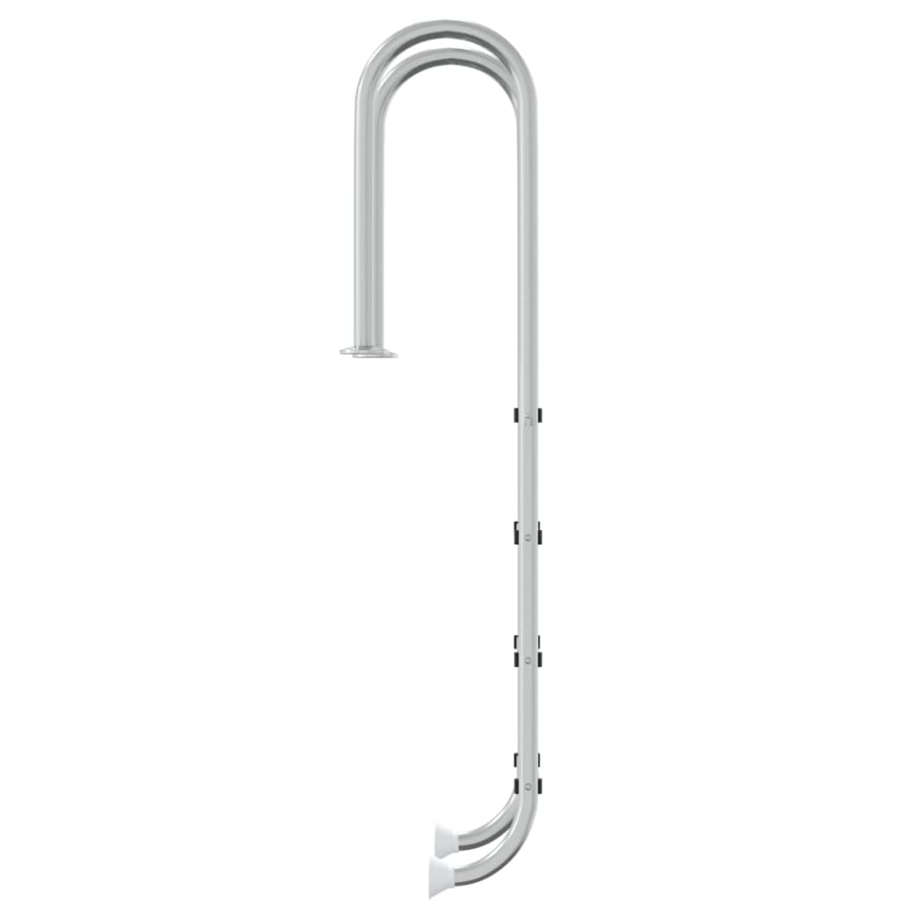 vidaXL Drabinka do basenu, 54x38x184,5 cm, stal nierdzewna 304
