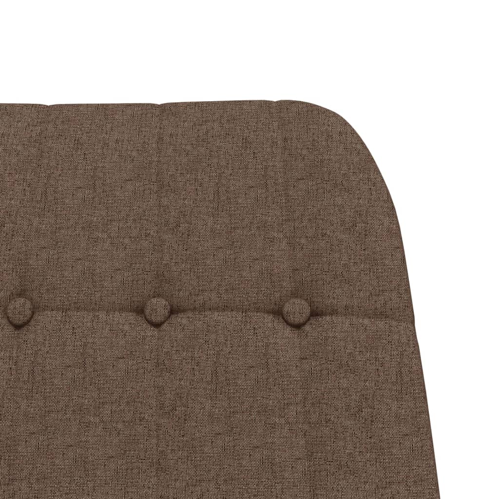 vidaXL Fotel bujany z podnóżkiem, kolor taupe, obity tkaniną