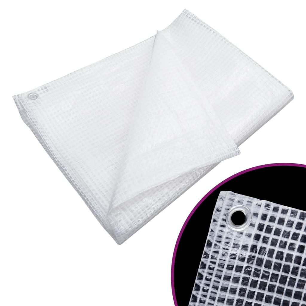 vidaXL Plandeka Leno, 140 g/m², 3x5 m, biała