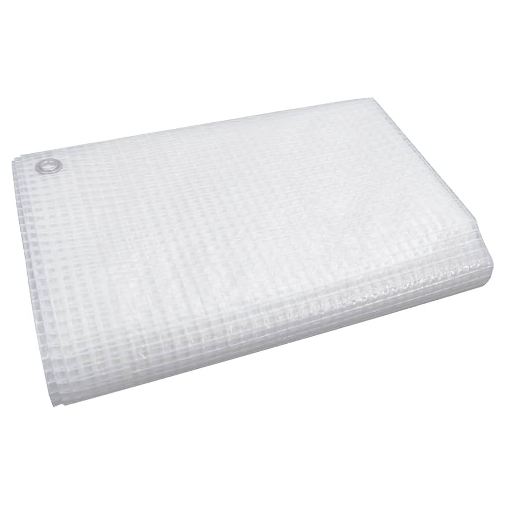 vidaXL Plandeka Leno, 140 g/m², 3x6 m, biała