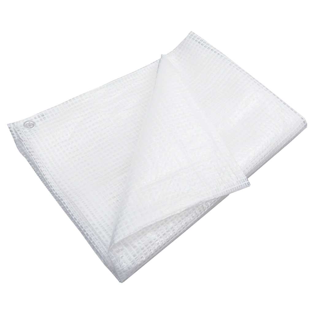 vidaXL Plandeka Leno, 140 g/m², 4x4 m, biała